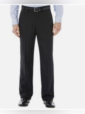 Haggar Expandomatic Stretch Black Dress Pant